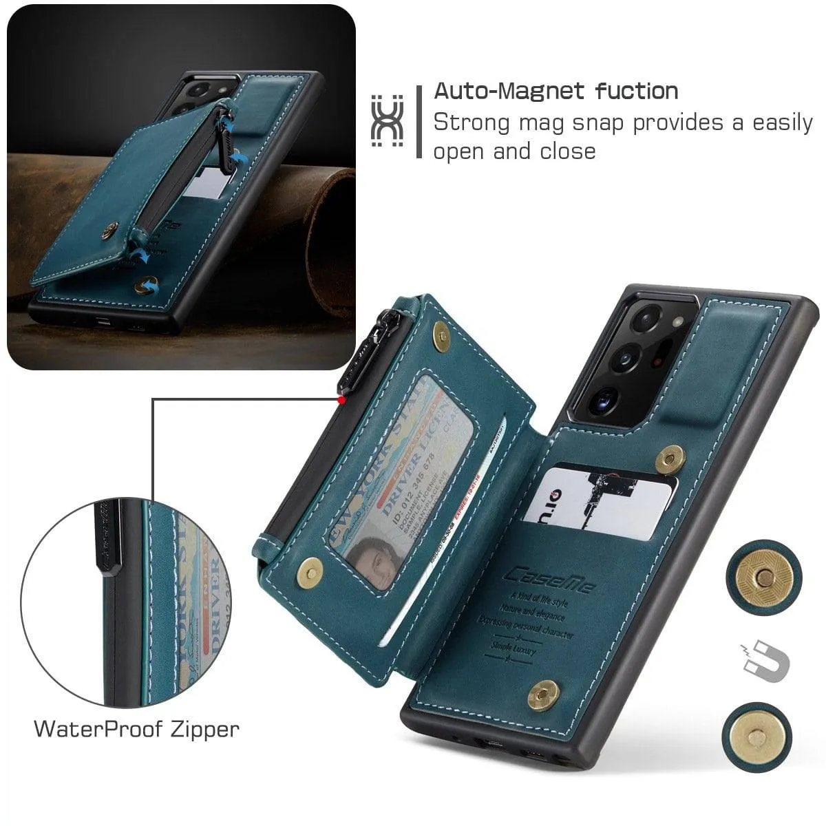 2021 New Luxury Multifunctional Wallet Phone Case For Samsung