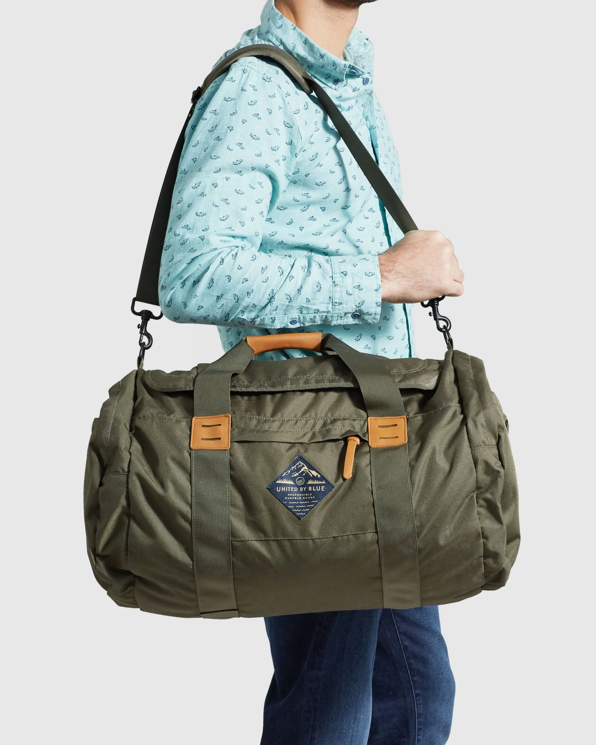 55L Carry-On Duffle - Black, Olive