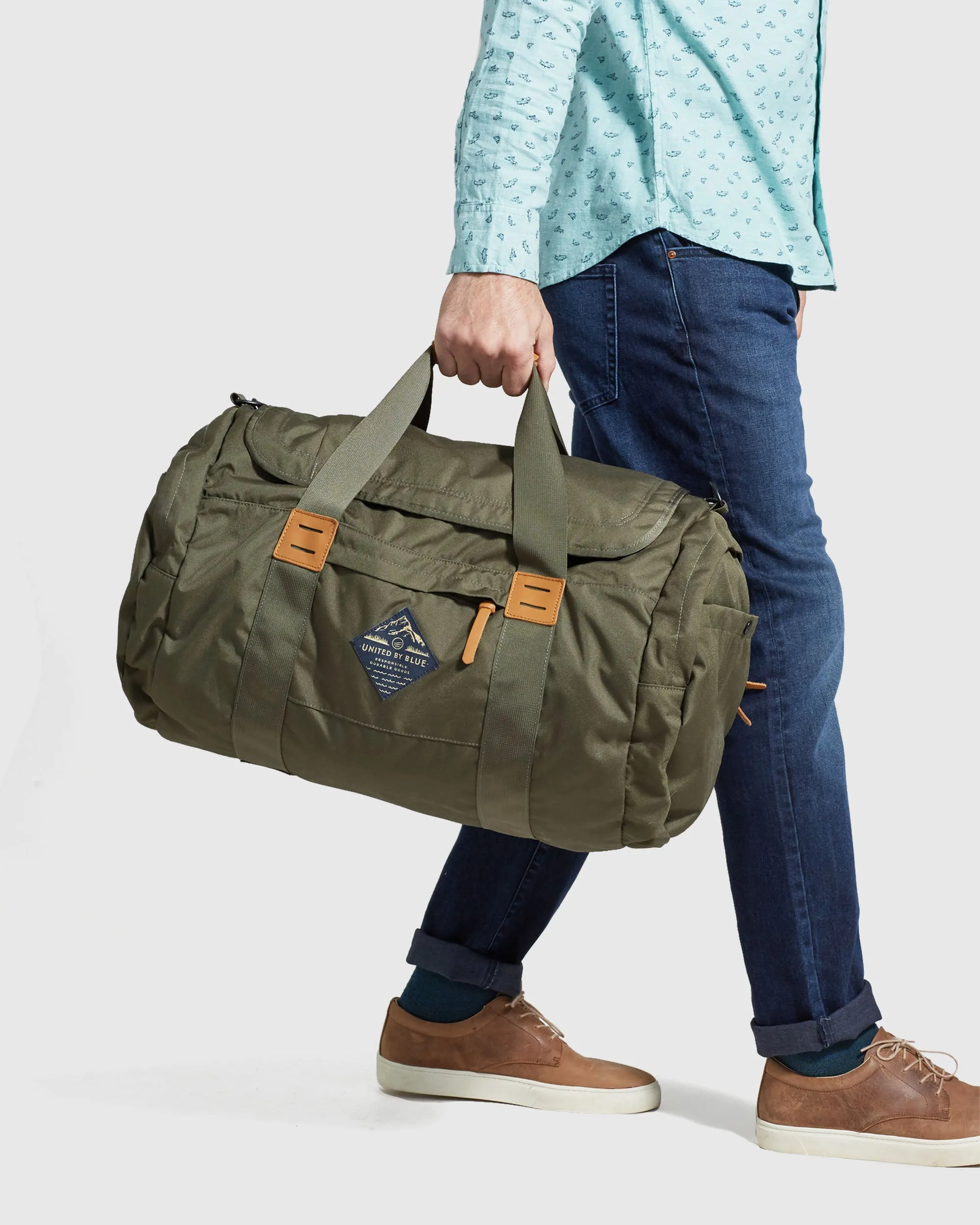 55L Carry-On Duffle - Black, Olive