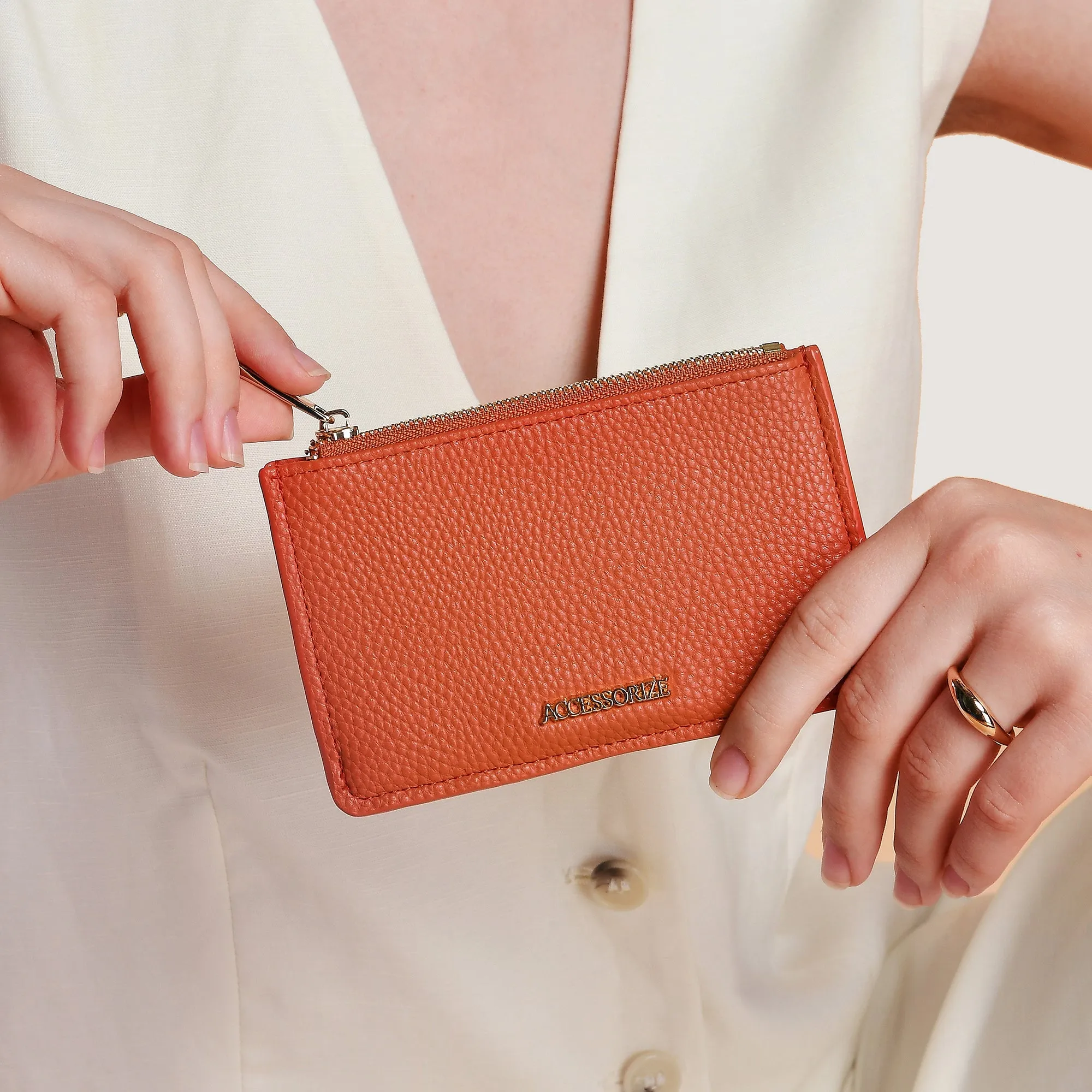 Accessorize London Classic Orange Cardholder