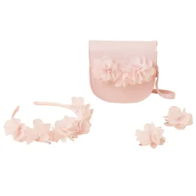 Accessorize London Girl's Kids Corsage Bag And Hair Set