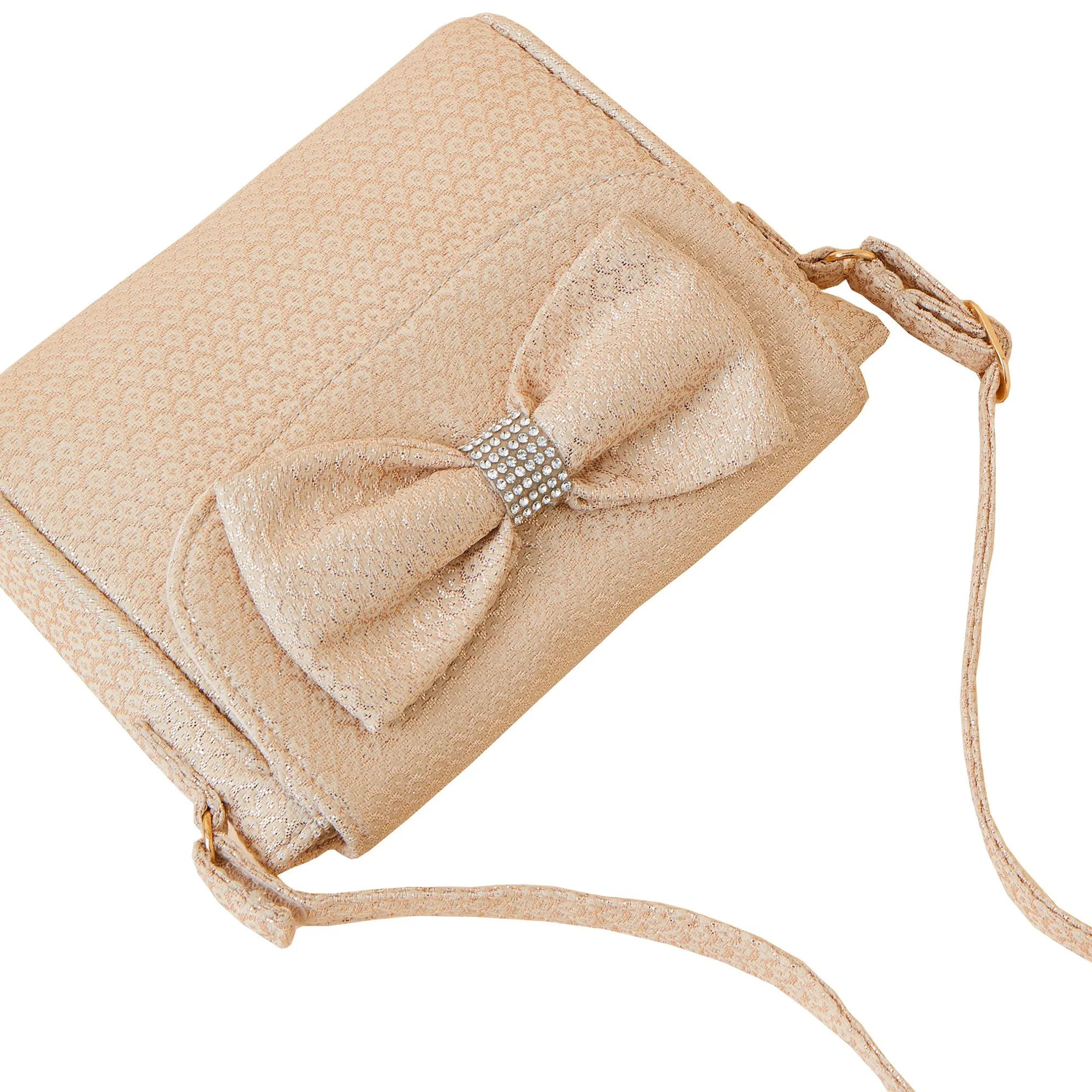 Accessorize London Girl's R Jaquard Bow Bag