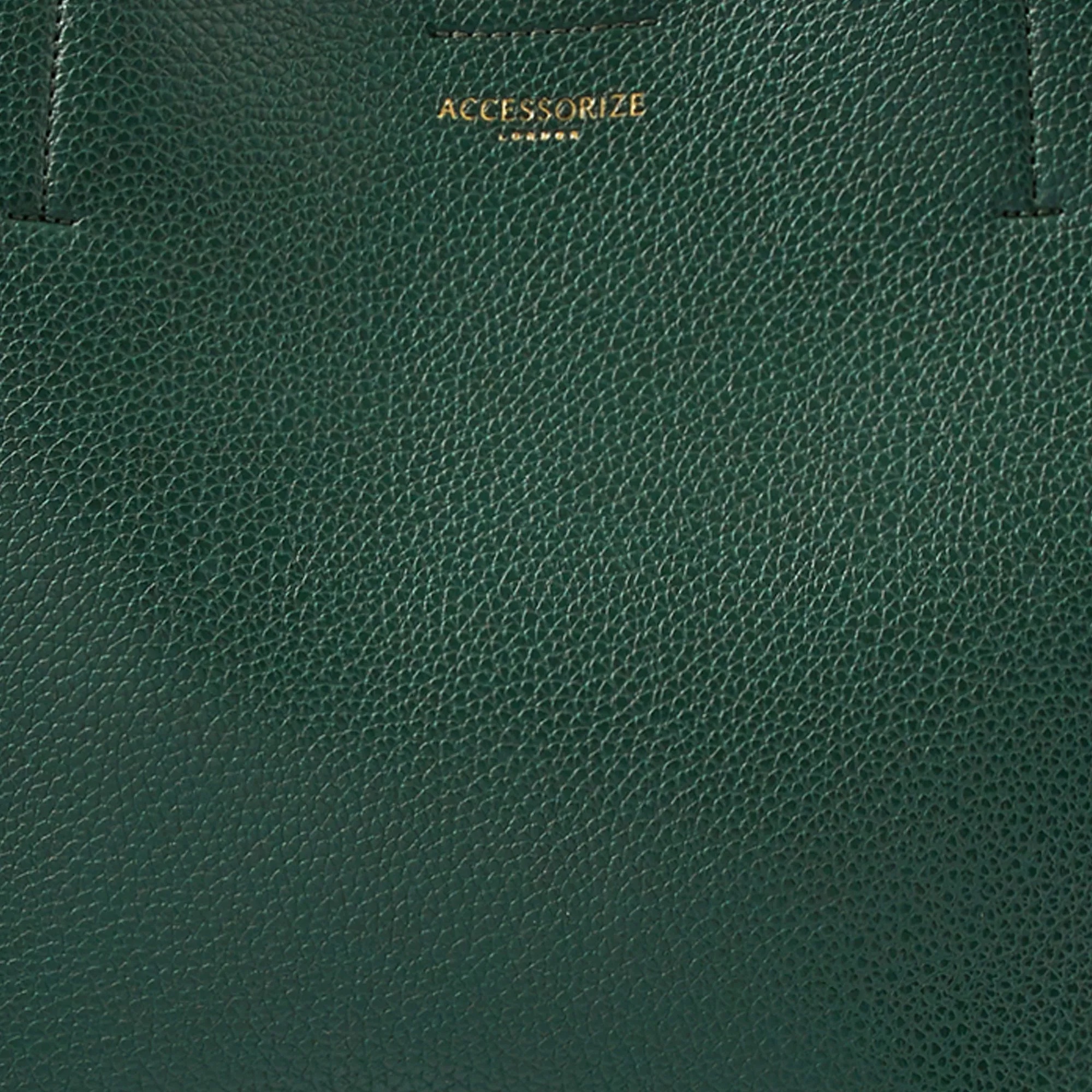 Accessorize London Women's Faux Leather Green Leo Tote Bag