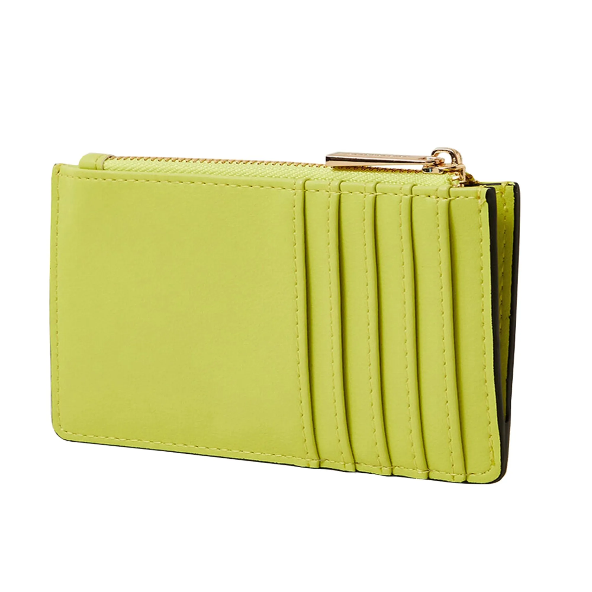 Accessorize London Women's Lime Classic Card Holder