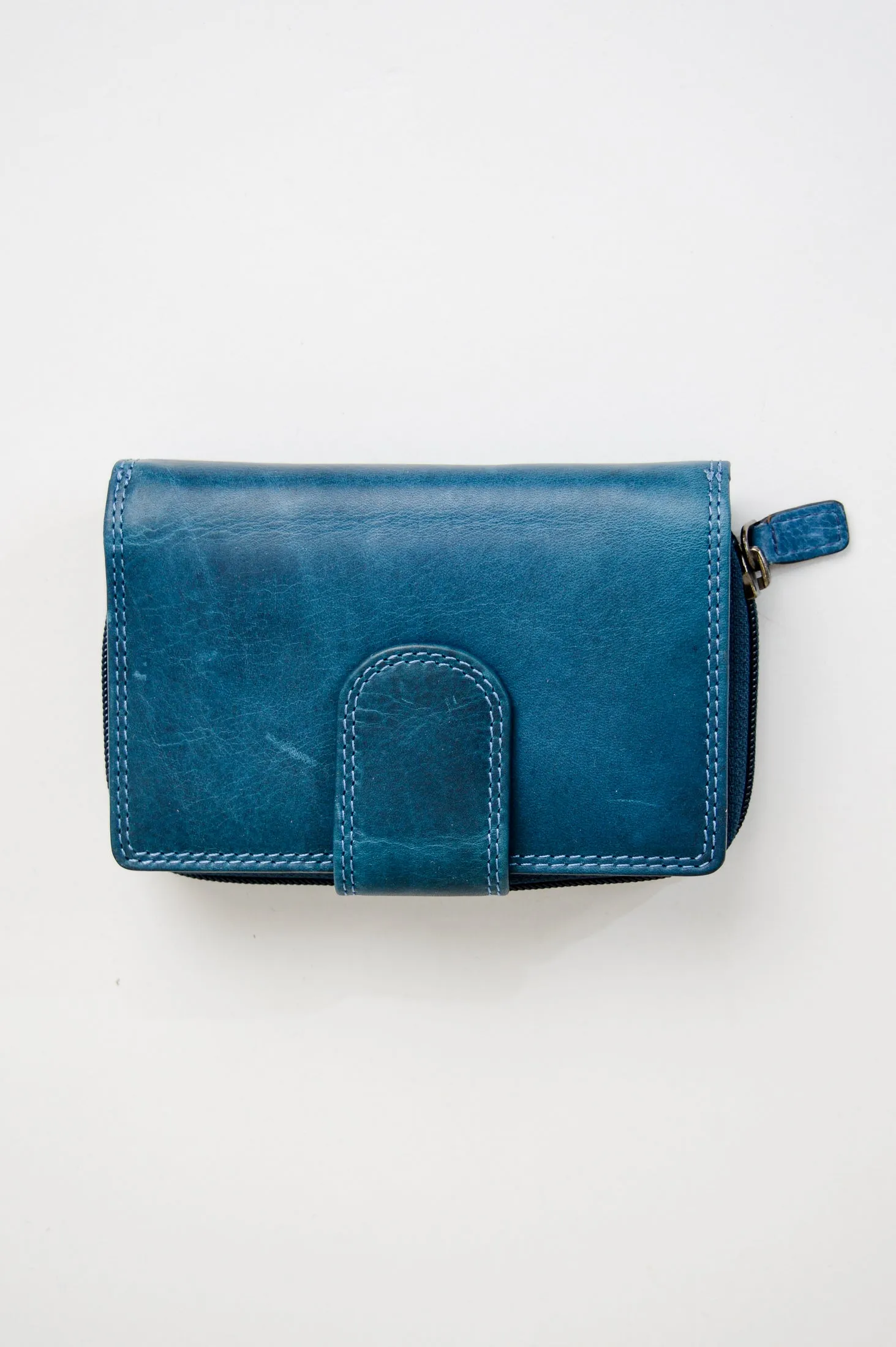 Adrian Klis 5103 Ladies Wallet, Blue, Leather