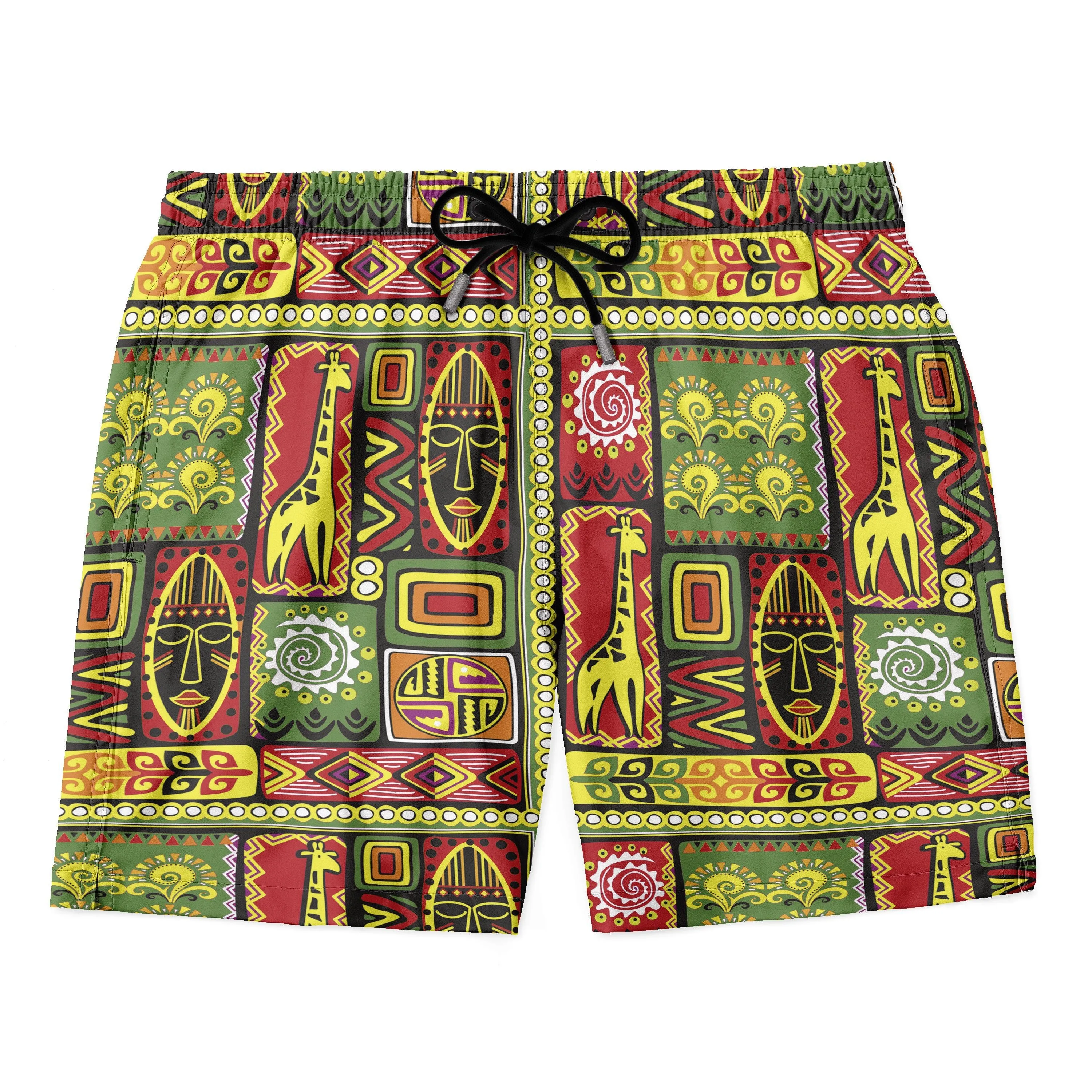 African Tribal Hawaiian Shirt And Shorts Set