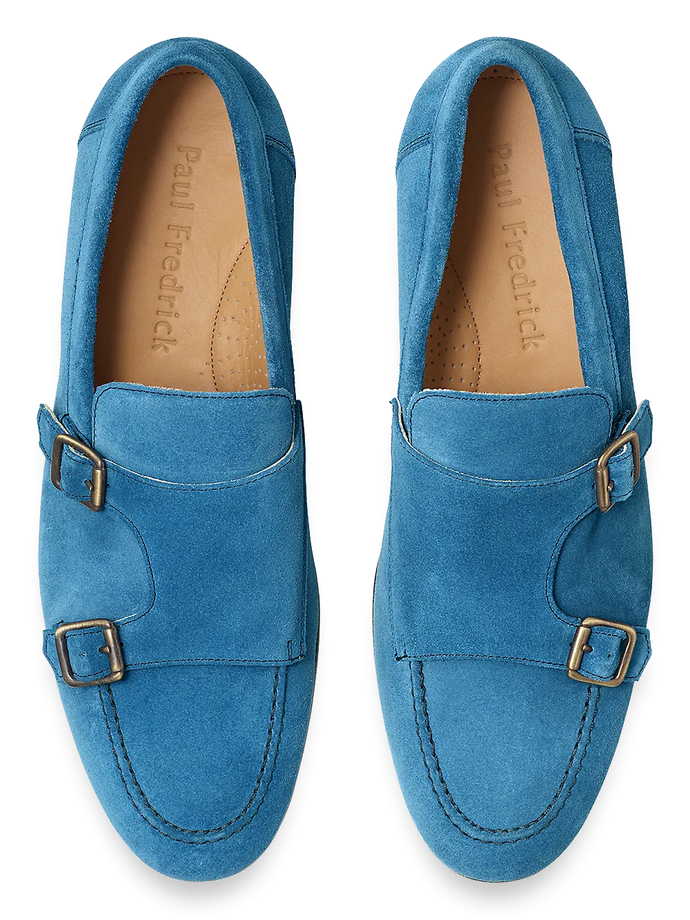 Amos Monk Strap Loafer - Ocean Blue