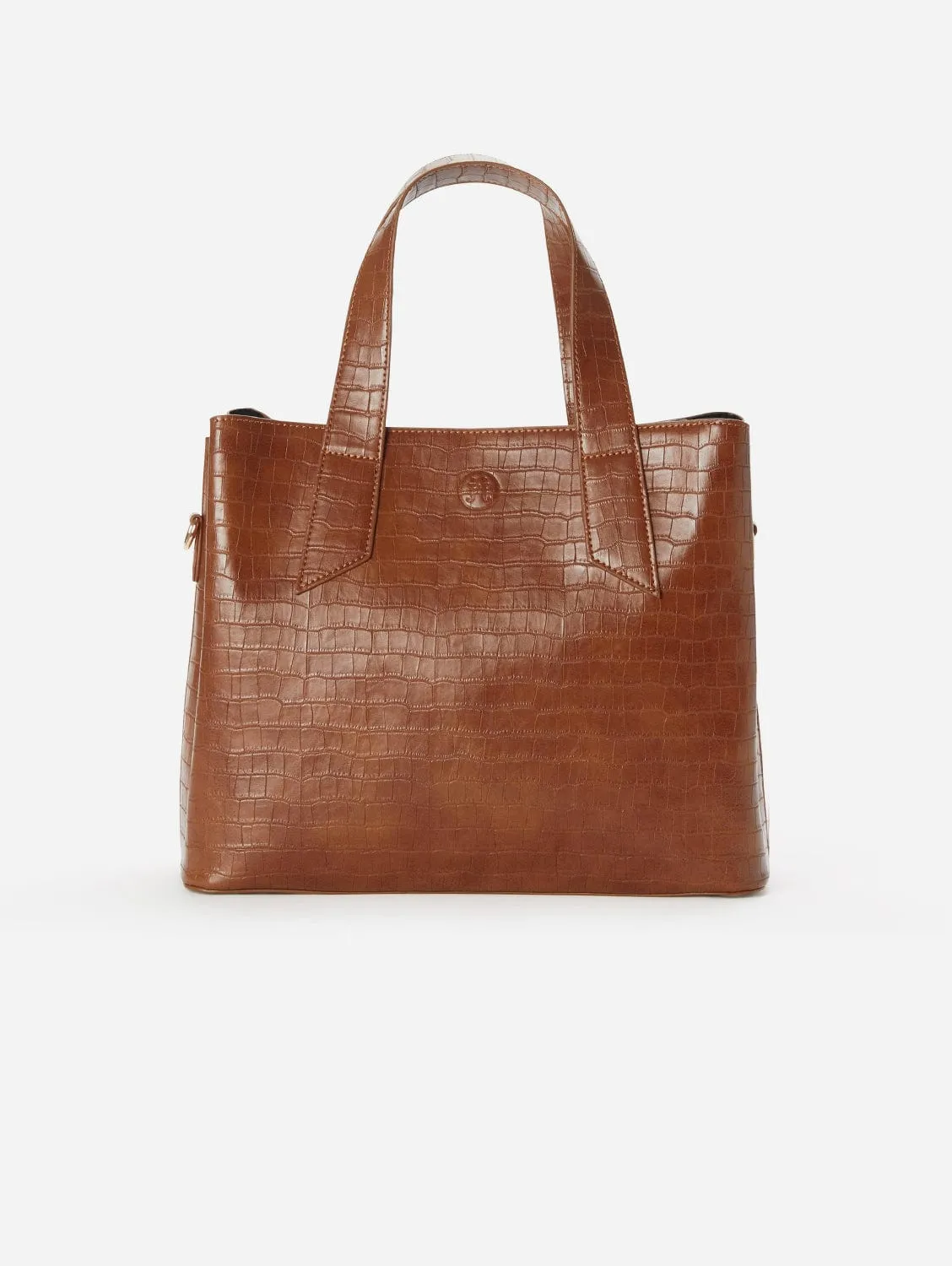 Ariana Croco Vegan Leather Shoulder Tote Bag | Multiple Colours