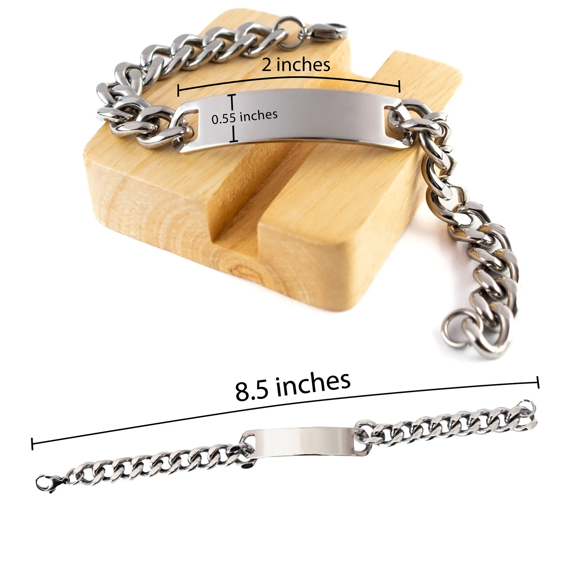 Badass Model Gifts, I'm Model not a magician, Sarcastic Cuban Chain Stainless Steel Bracelet for Model Birthday Christmas for  Men, Women, Friends, Coworkers