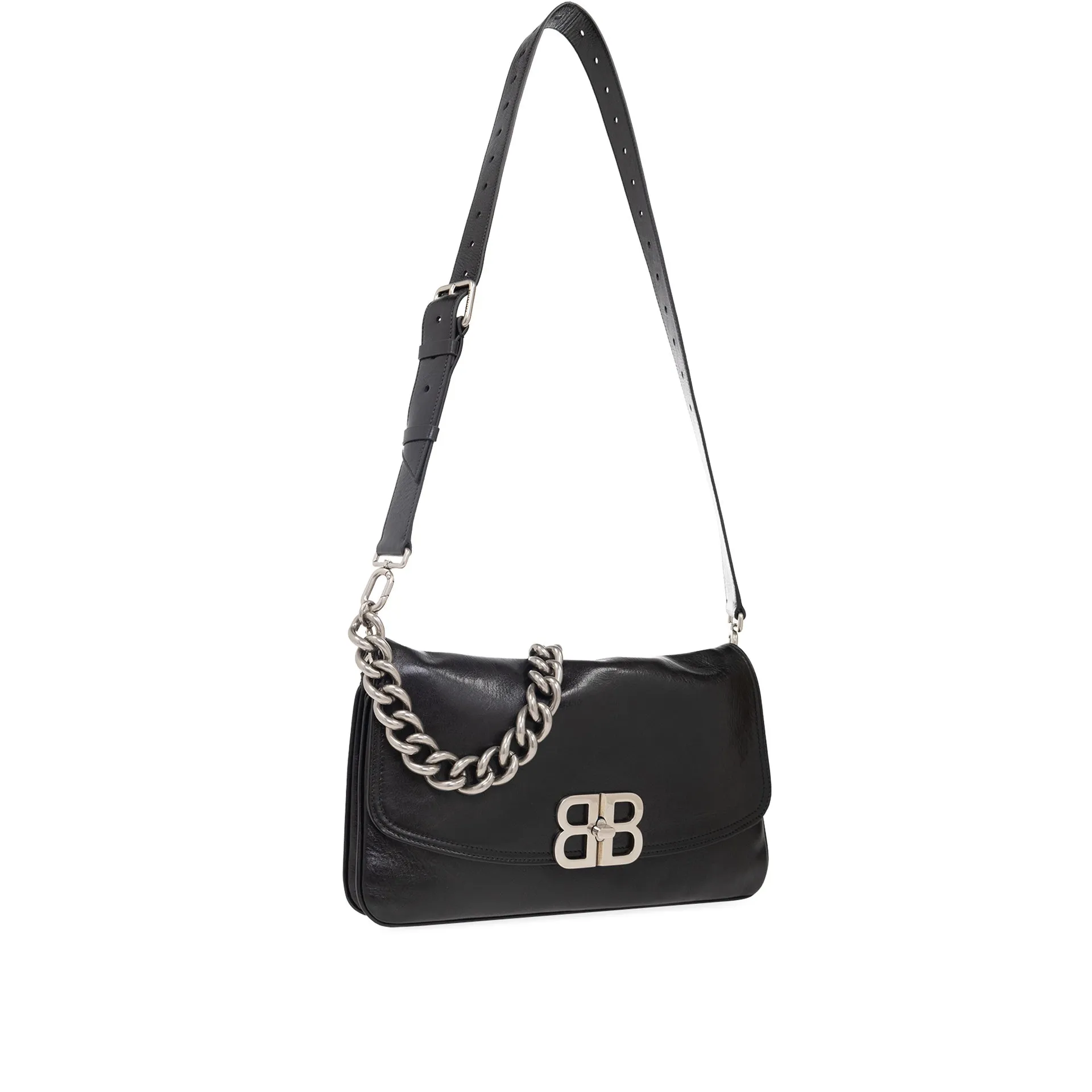 Balenciaga BB Soft Borsa media con patta