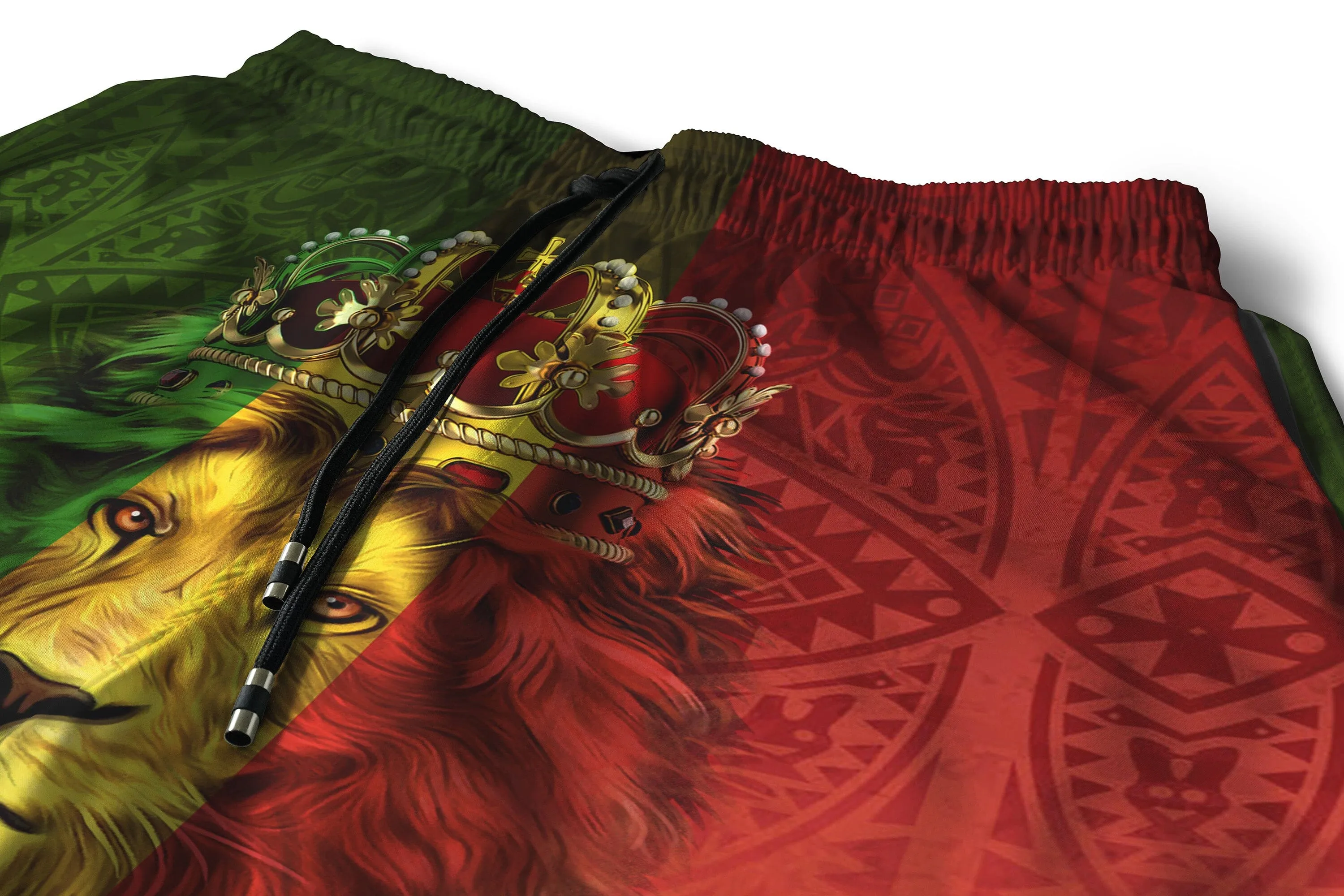 Black King Lion Shorts