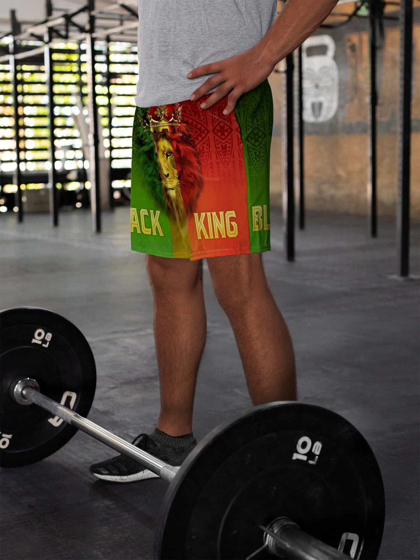 Black King Lion Shorts