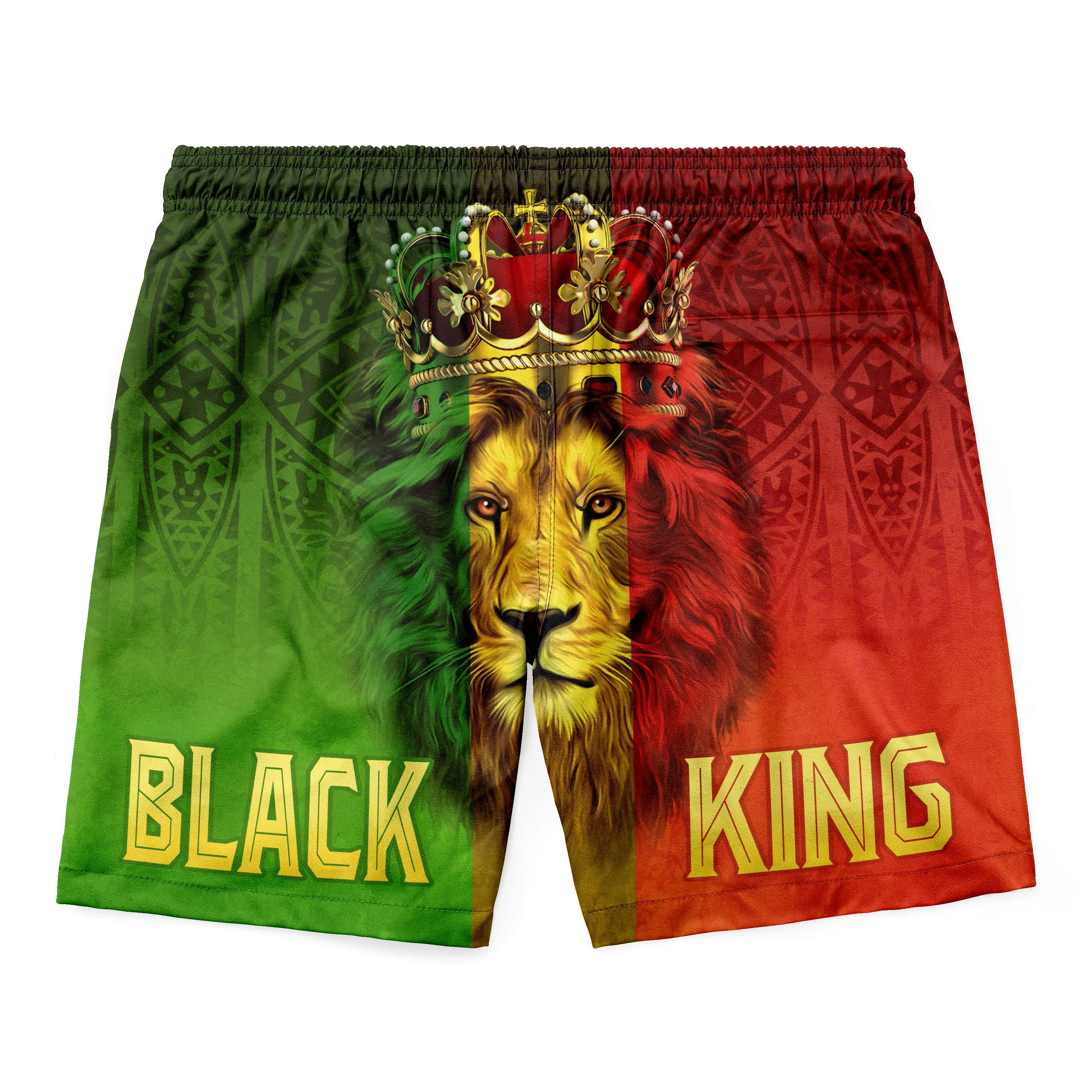 Black King Lion Shorts