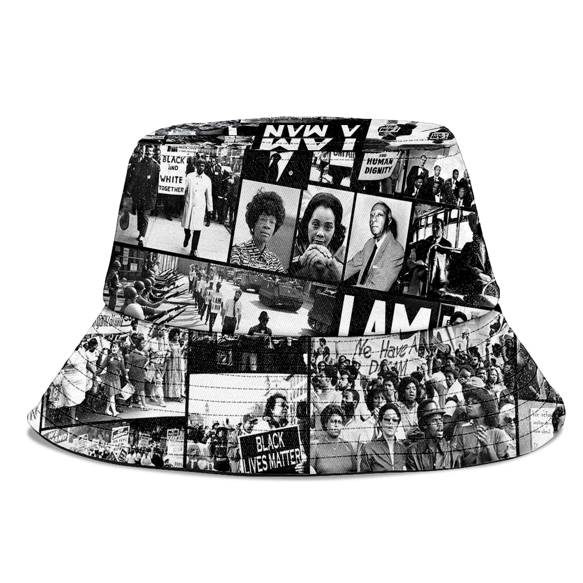 Black Power Images 2 Bucket Hat