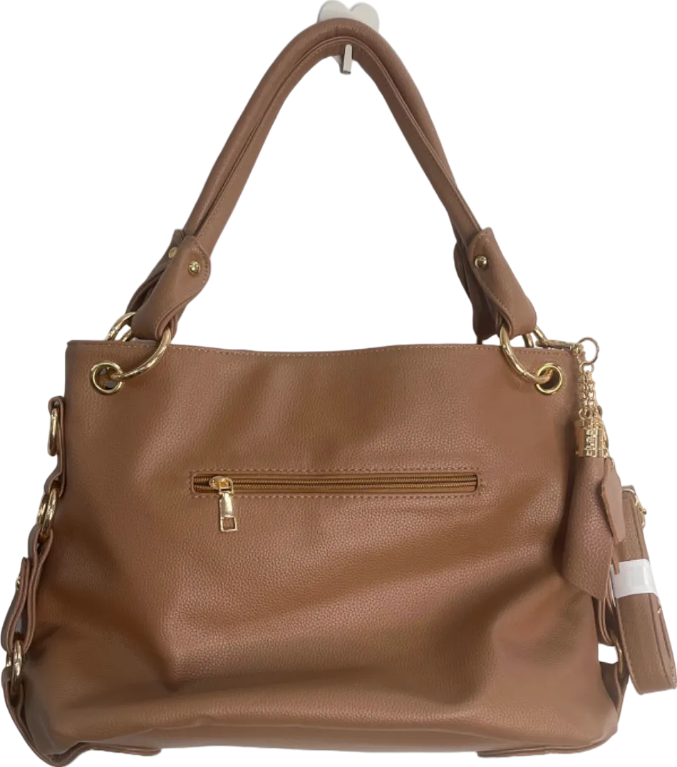 Bond & Mason Brown Cassandra Vegan Leather Tote Bag