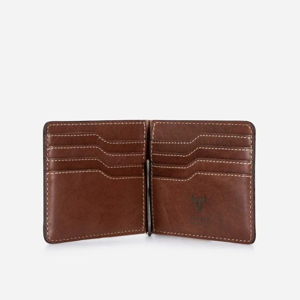 Brando Wayne Wallet With Moneyclip | Brown