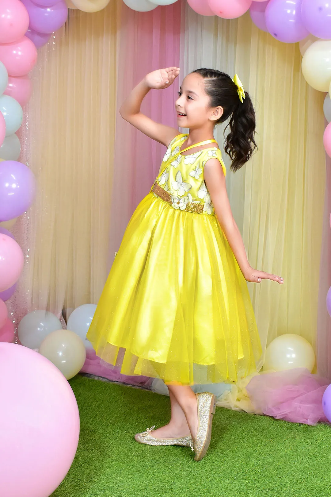 Butterfly Glitter Net Frock | BIRHTDAY BASH | F2313