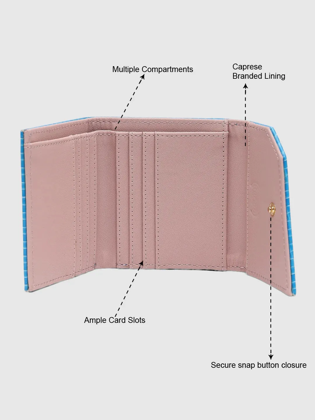 Caprese Ernesa Wallet Small Aqua