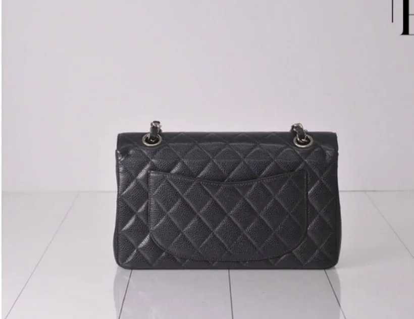 Chanel W Flap 23 Caviar Chain Shoulder SV Metallic Parts 6th Series