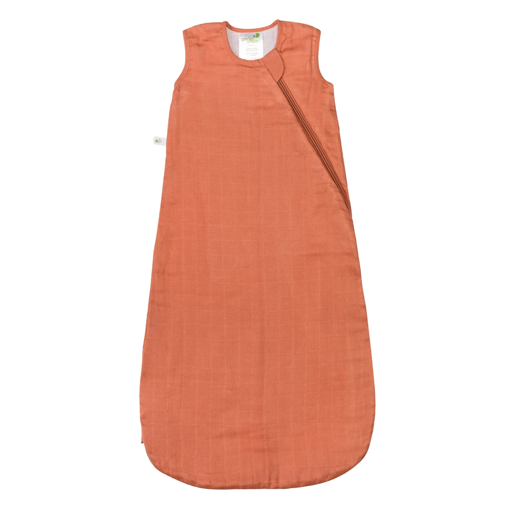 Cotton muslin sleep sack - Cinnamon (0.7 tog)