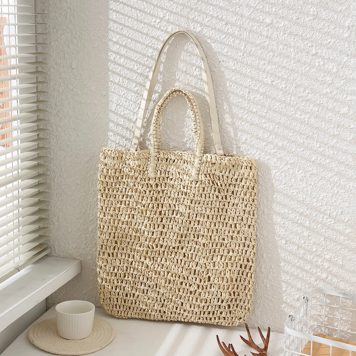 Crochet Paper Straw Bag