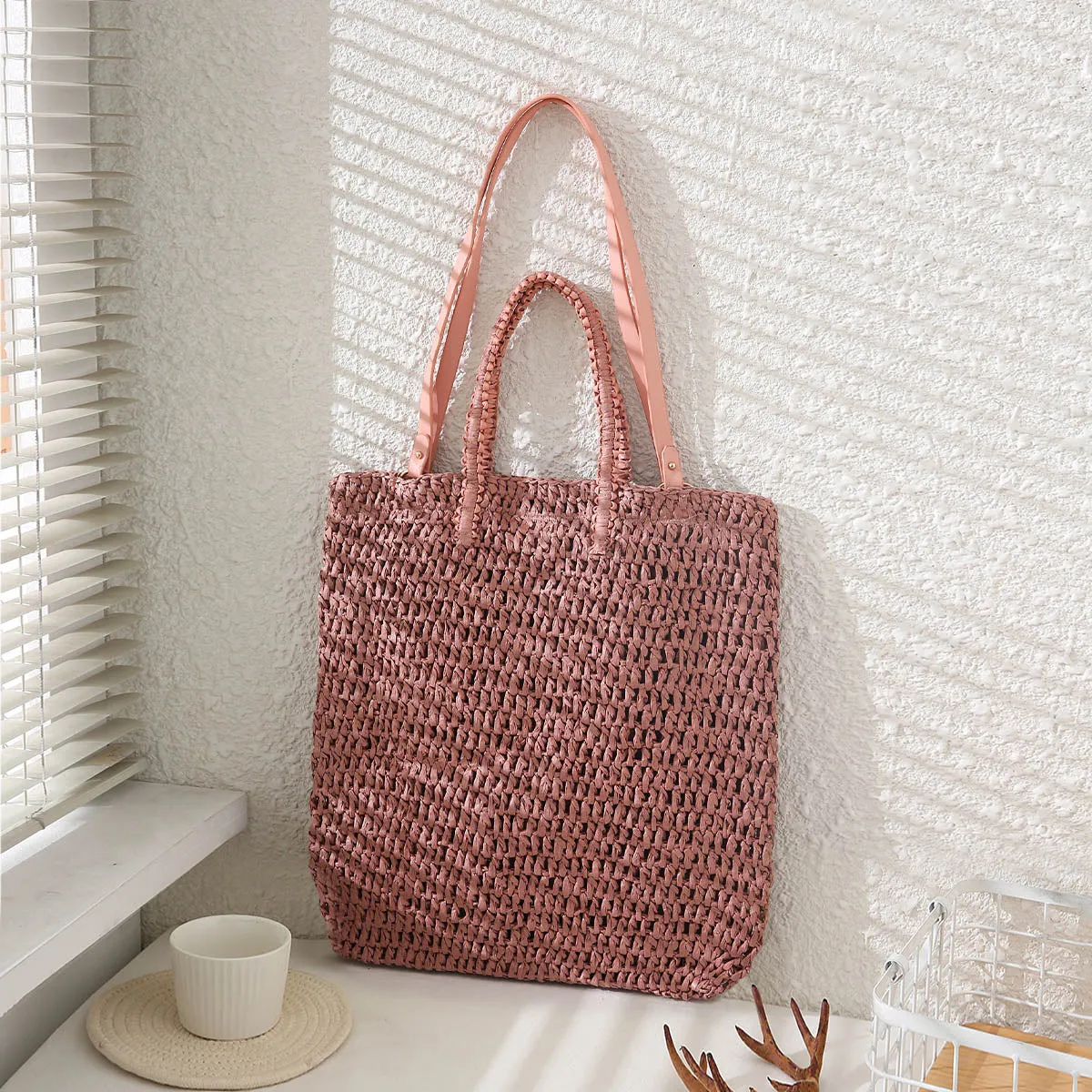 Crochet Paper Straw Bag