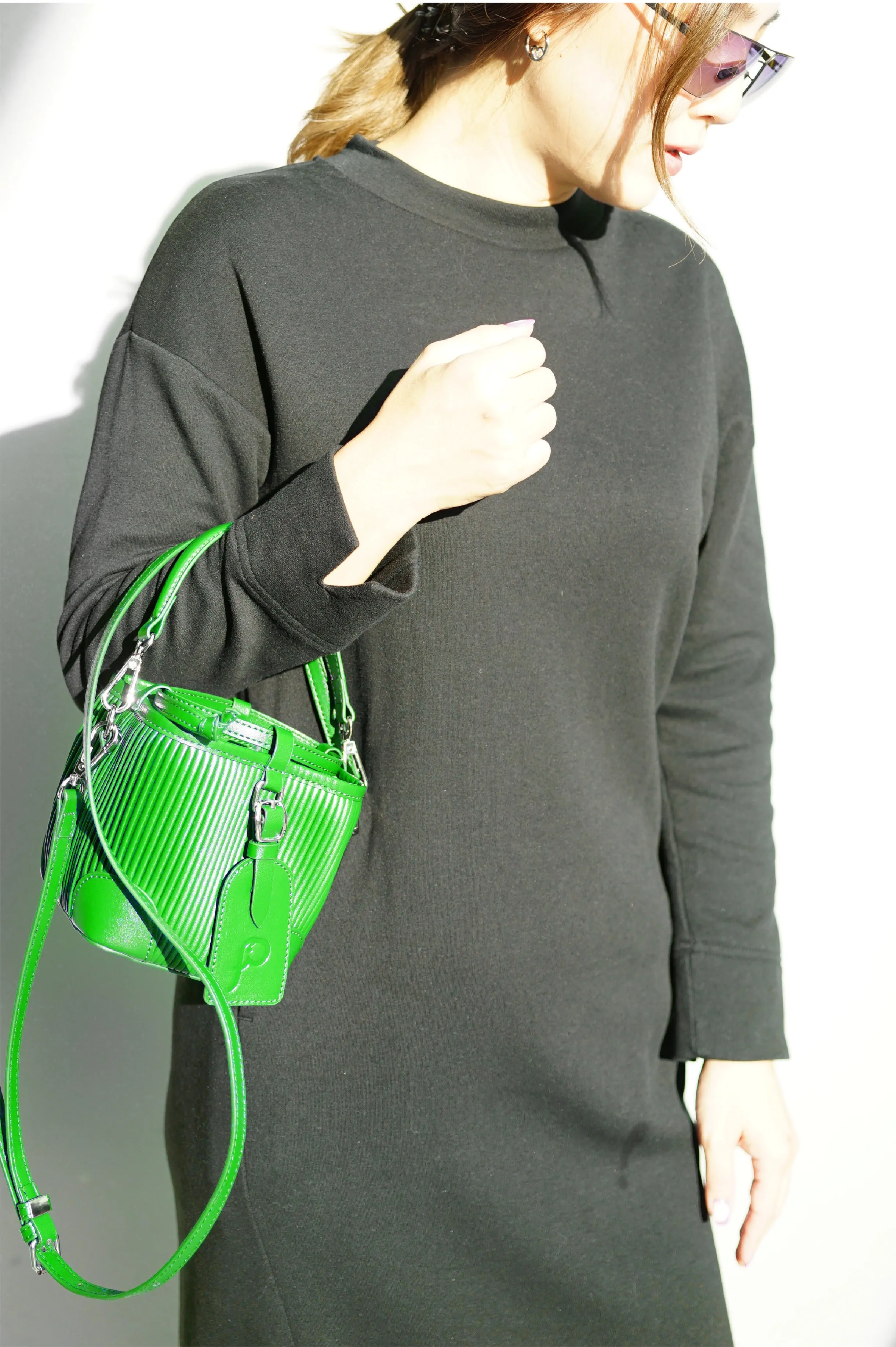 ELEPH BUCKET BAG - S : Green