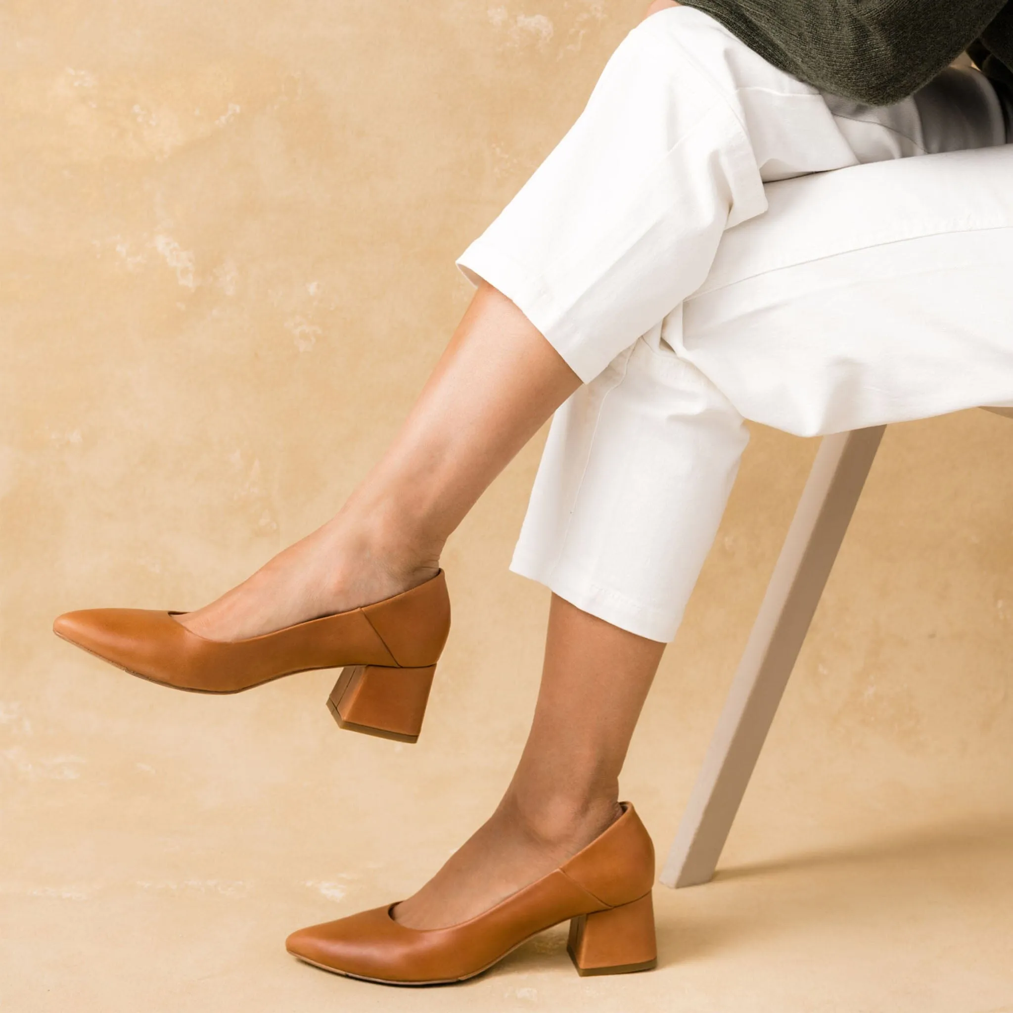 Fiorela Go-To Mid Heel Caramel