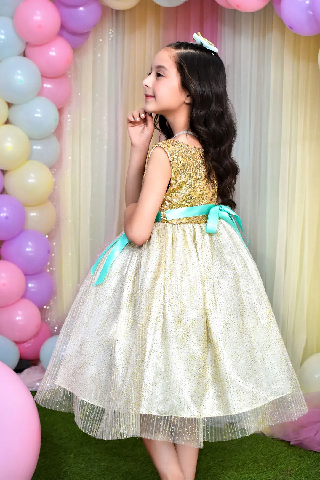 Glitter Net Frock | BIRTHDAY BASH | F2310