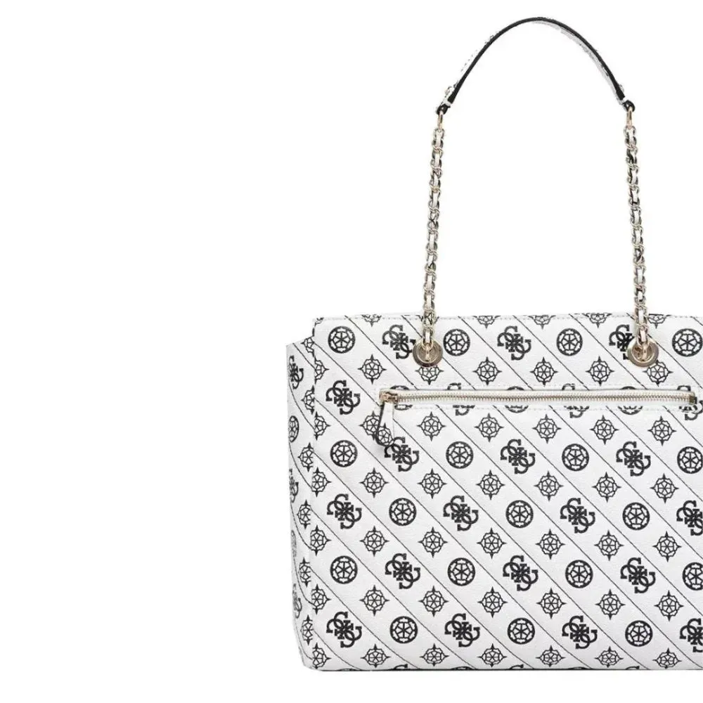 GUESS Always Quilted Tote - WHT