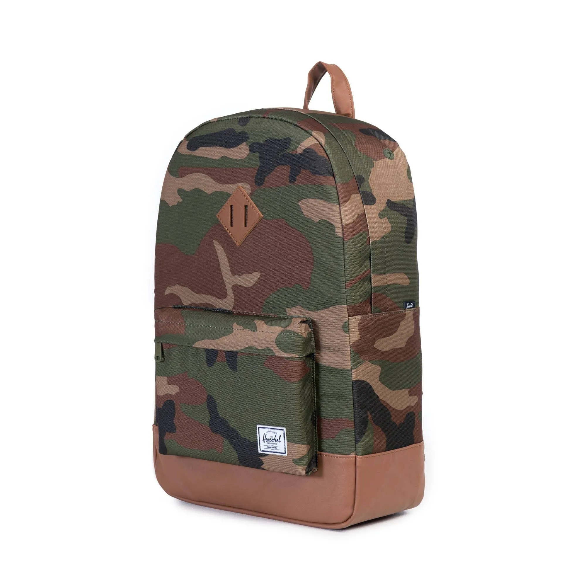 Herschel Heritage Woodland Camo/Tan Synthetic Leather