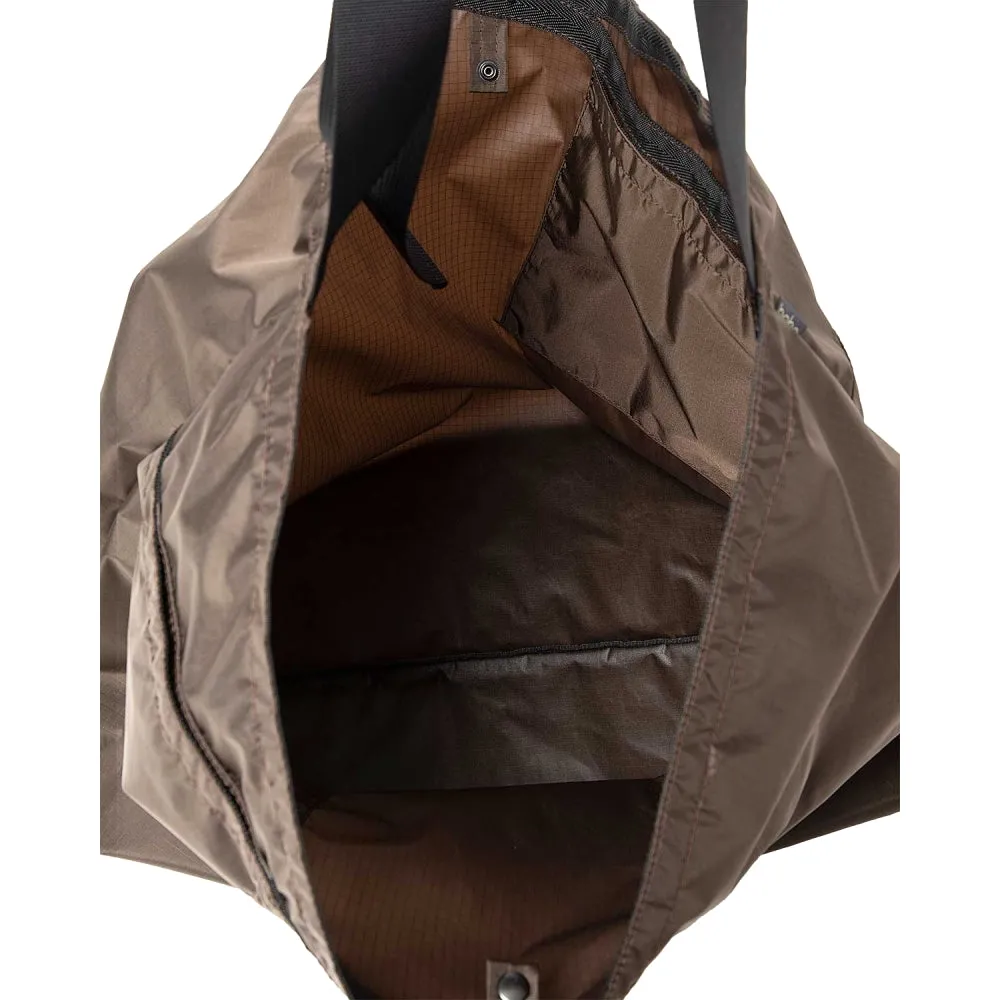 HOBO AZUMA SHOULDER BAG L NYLON RIPSTOP-BROWN