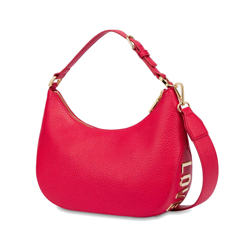 Hobo Bag Media LOVE MOSCHINO linea Giant Logo Rosso