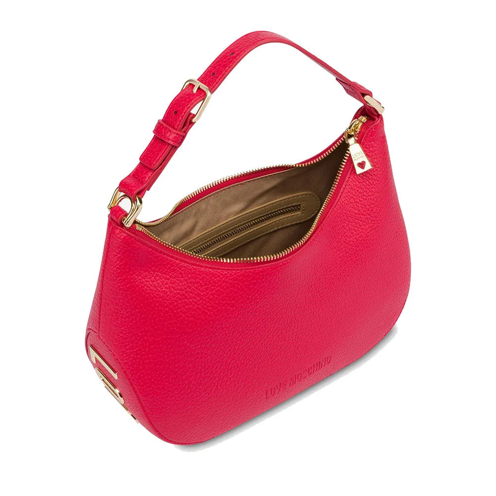 Hobo Bag Media LOVE MOSCHINO linea Giant Logo Rosso