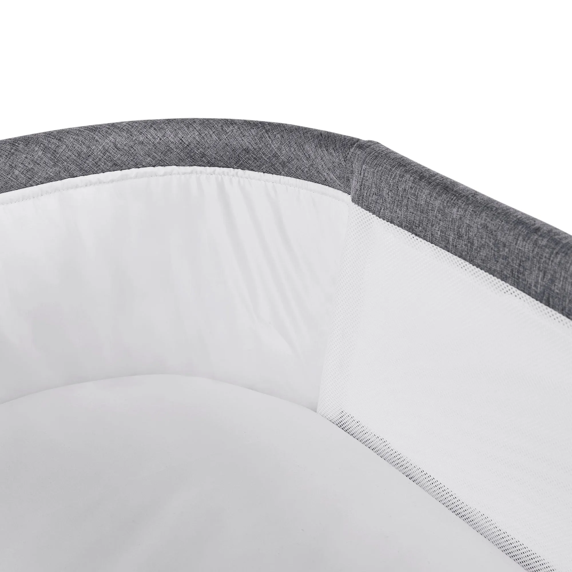 Ickle Bubba Drift Gliding Crib - Ash Grey