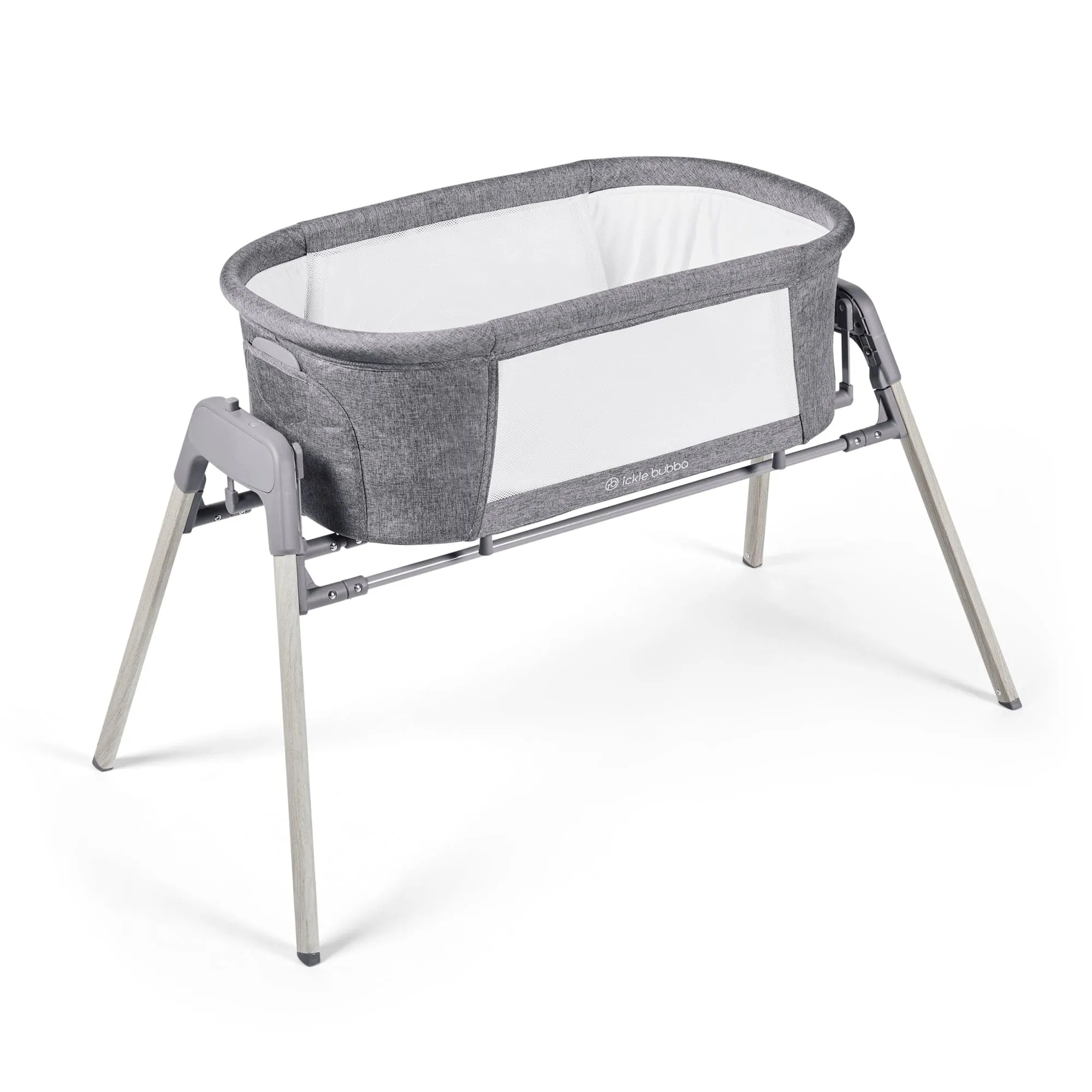 Ickle Bubba Drift Gliding Crib - Ash Grey