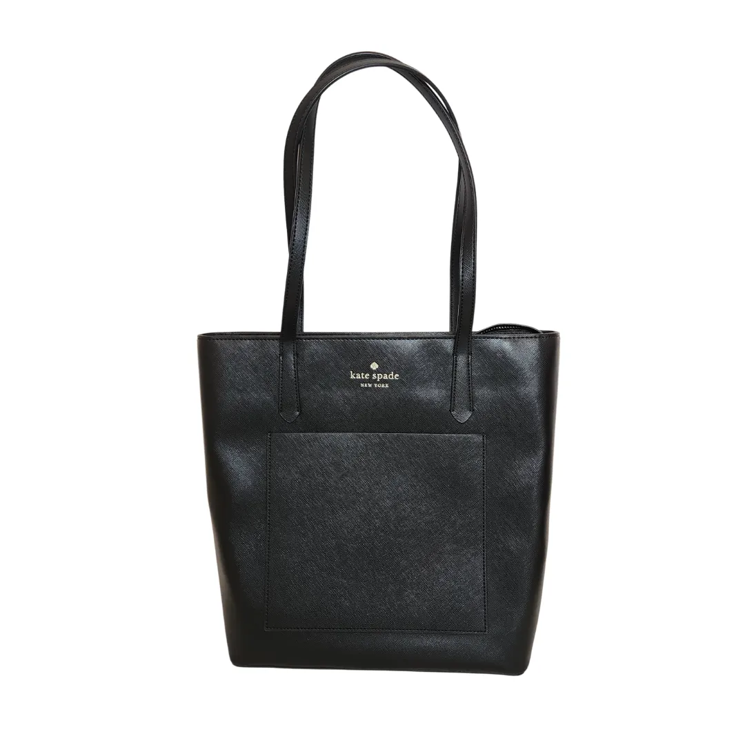 Kate Spade Black Leather Large Daily Tote | Like New |