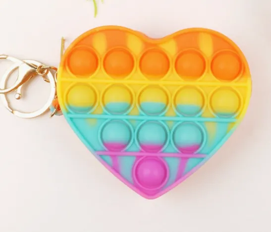 Keychain Pop It Heart Bag