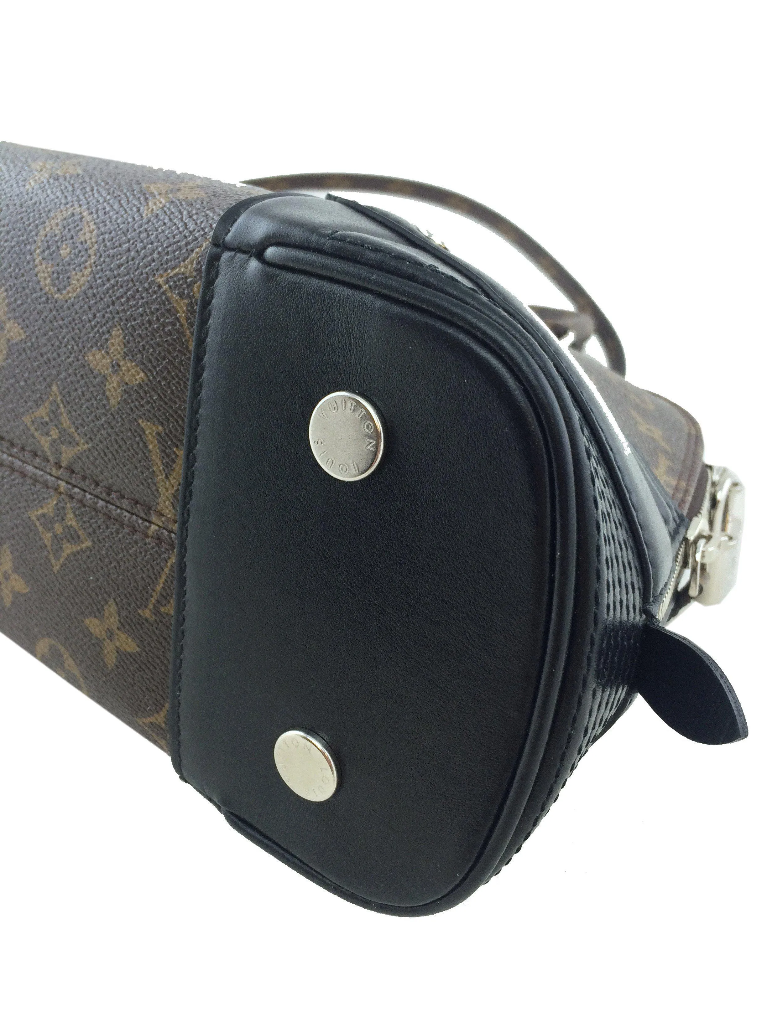 Louis Vuitton Limited Edition Shiny Monogram Canvas Alma PM Bag