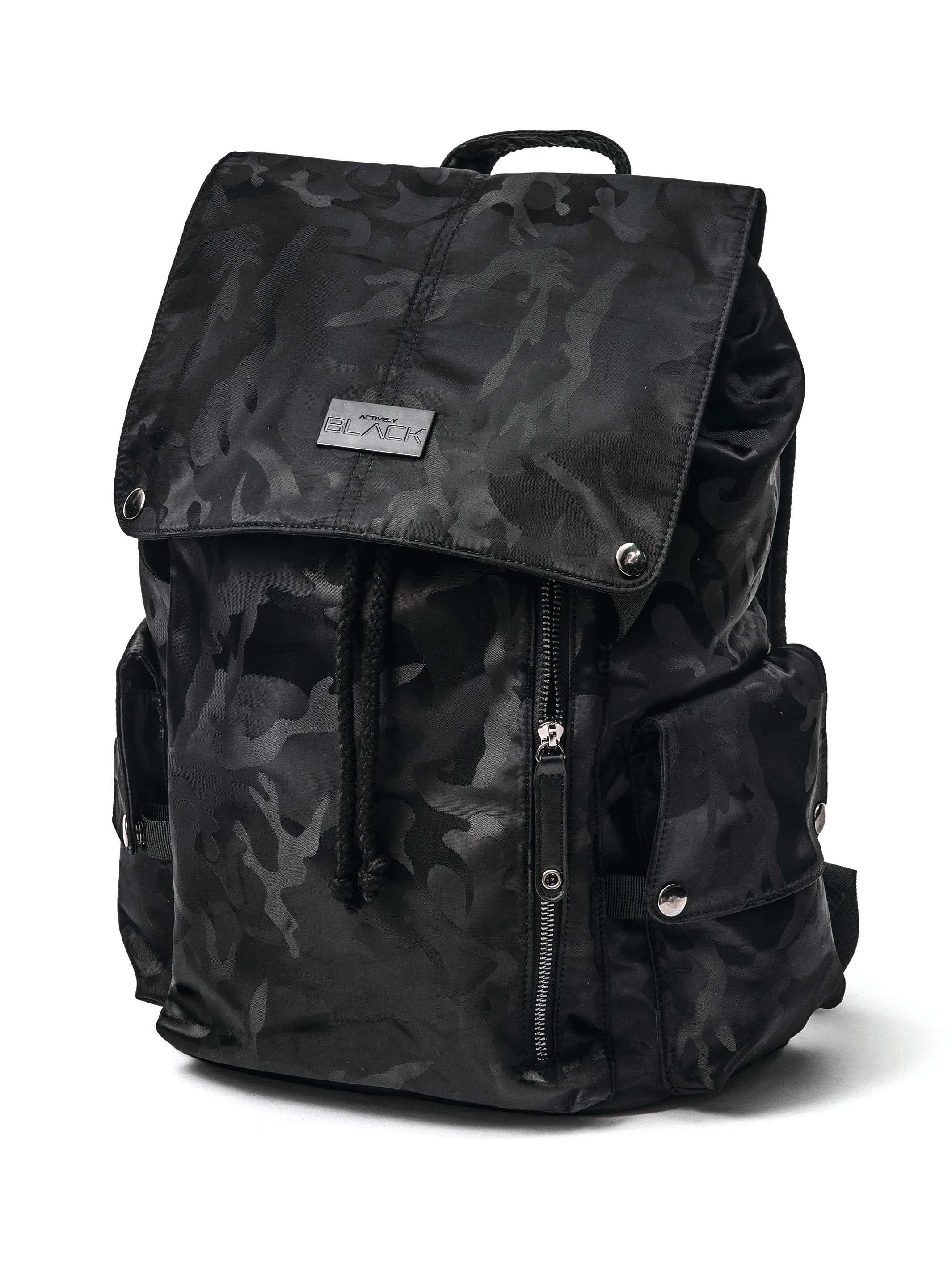 Luxe Black Camo Backpack