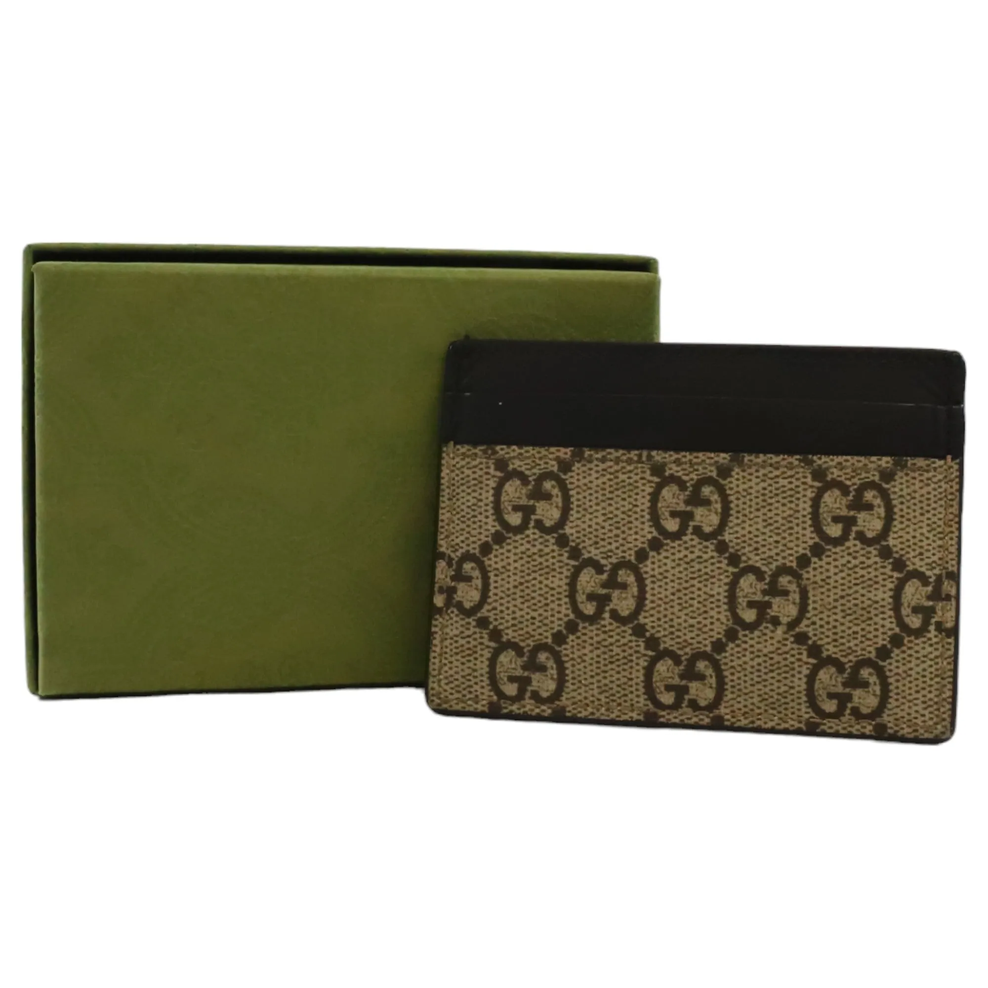 Men's Gg Supreme Kingsnake Card Holder Beige