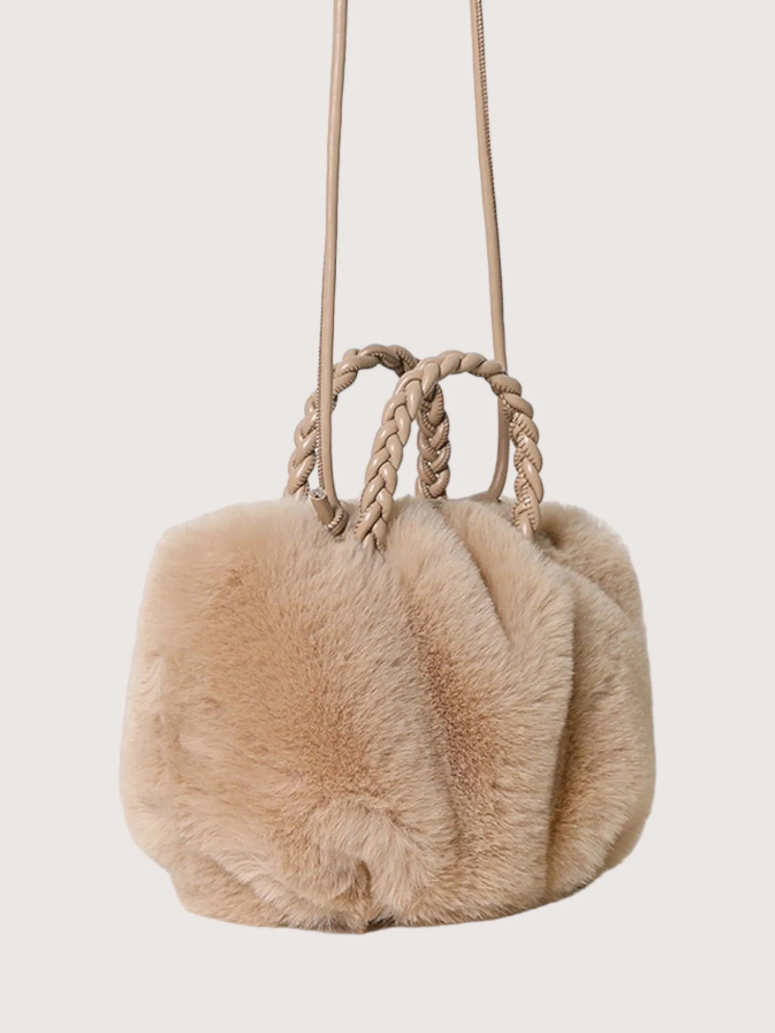 Mini Fur Bag | Beige