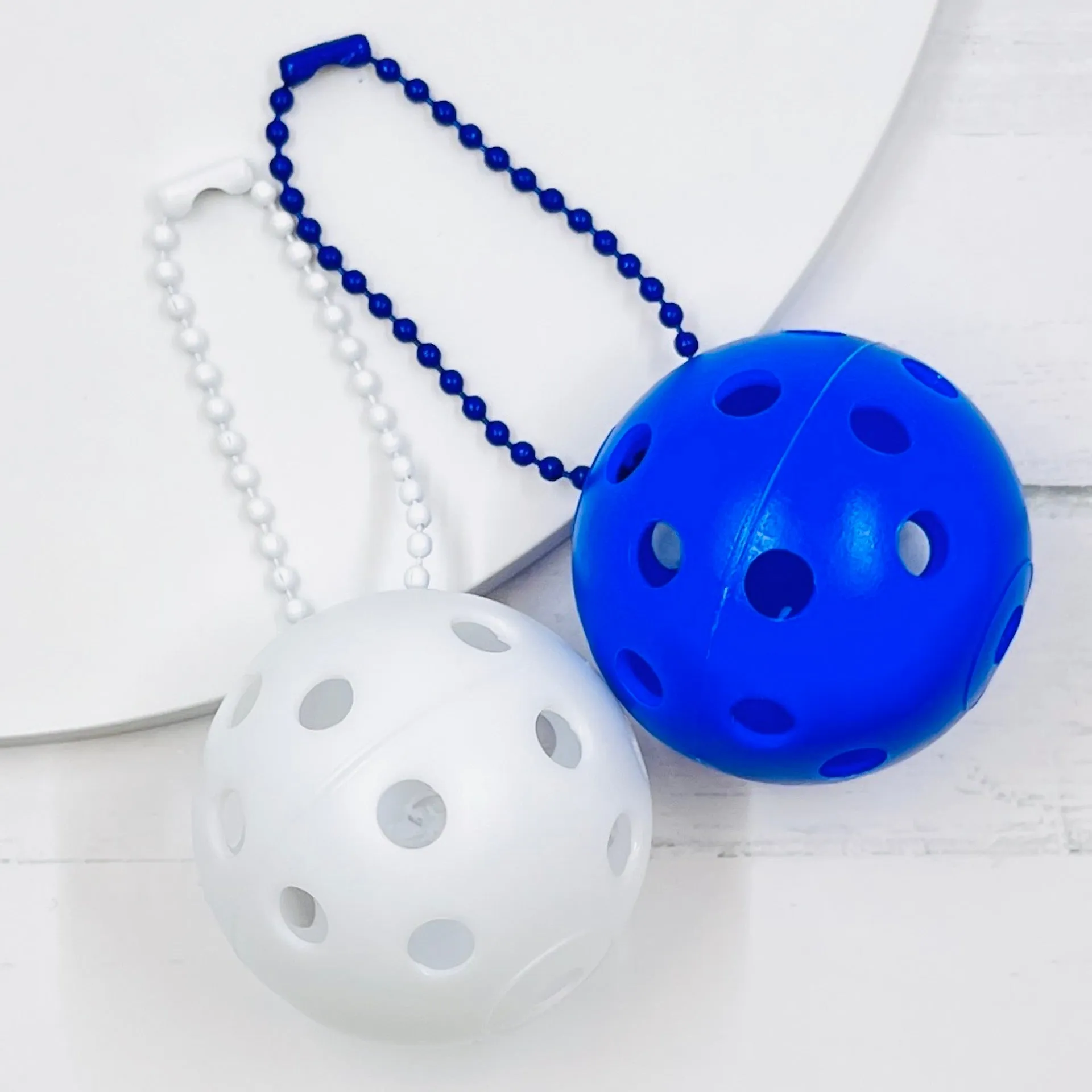 Mini Pickleball Bag Tags (Matching Chains) | Fun Pickleball Gifts