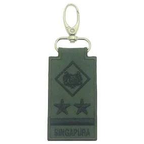 MINI SAF RANK KEYCHAIN - ME9 (OD GREEN) (NEW)