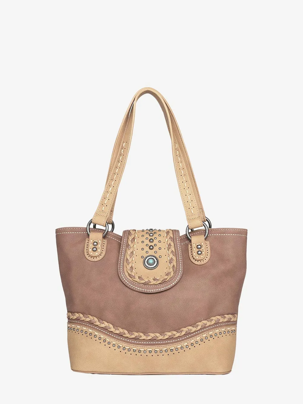 Montana West Concho Flap Concealed Carry Tote