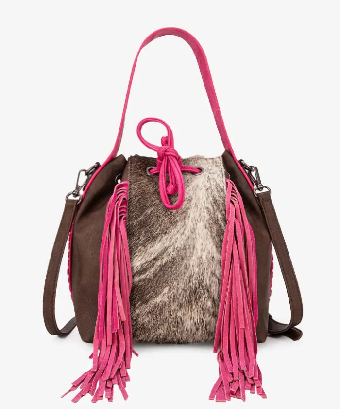 Montana West Drawstring Bucket Bag