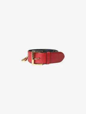 Prada Red leather adjustable bag strap - size