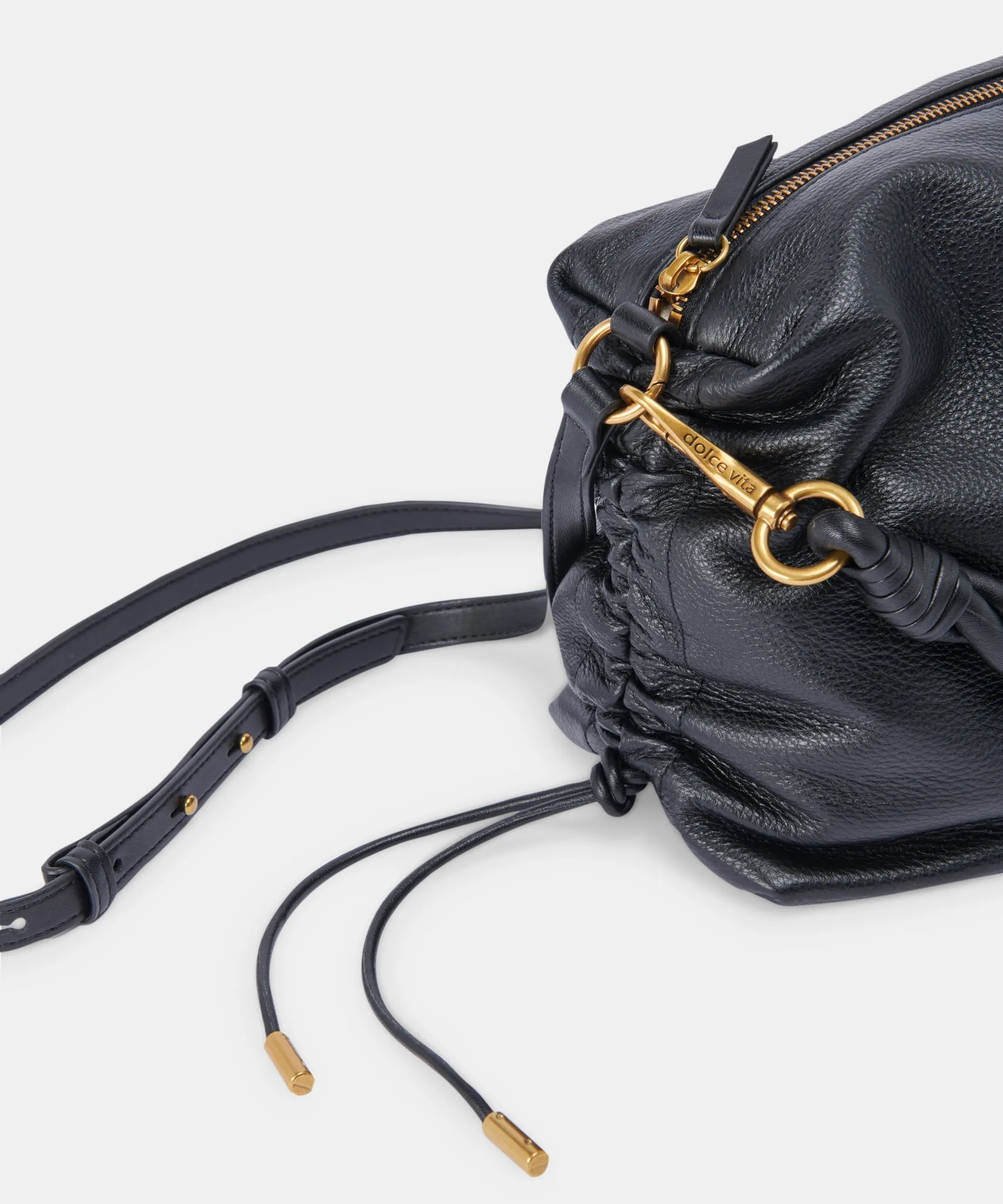 PRESTON SHOULDER/CROSSBODY BLACK LEATHER - re:vita