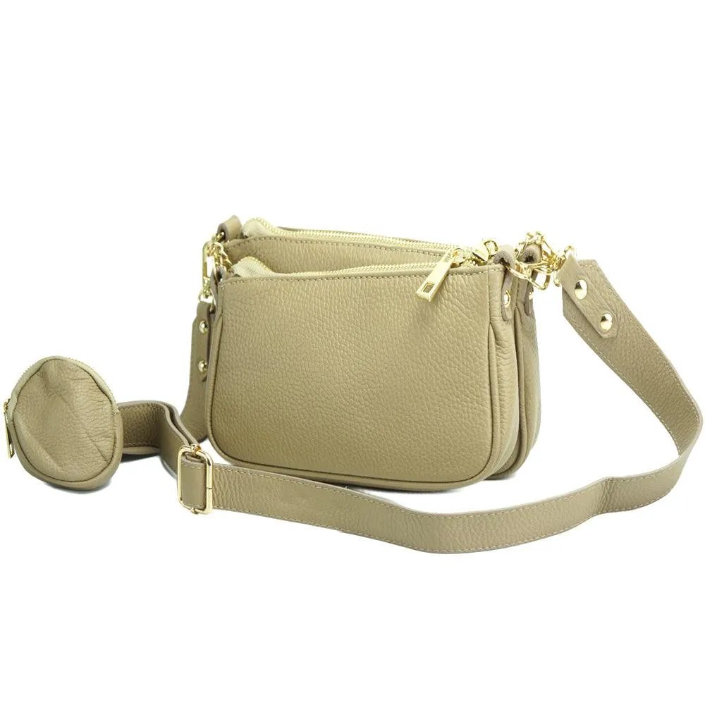 Sesbania leather Shoulder bag