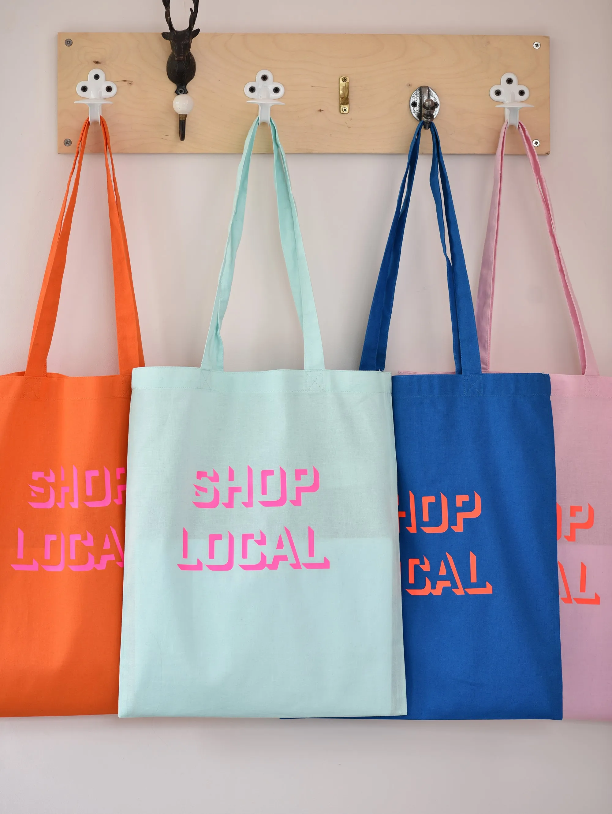 SHOP LOCAL BAG PINK